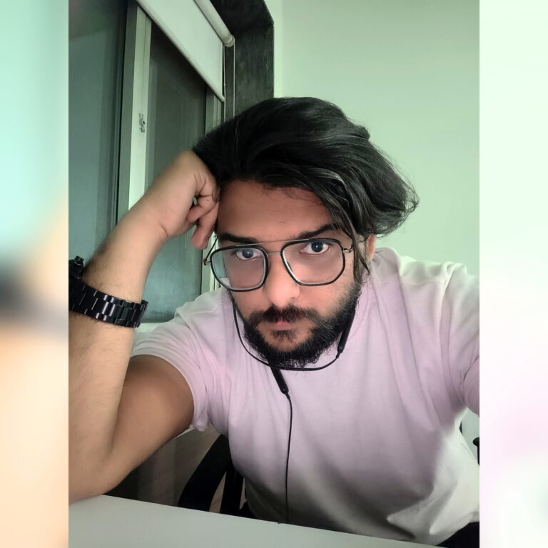 Vipul Pare writing a new blog on ai content creation.